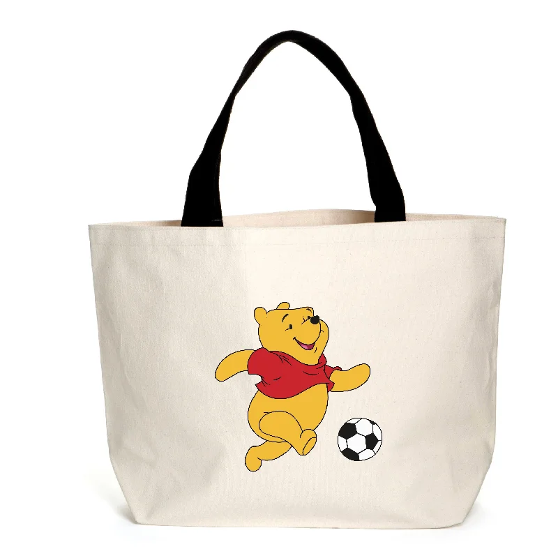 Relaxed Style Winnie the Footballer Tote High-End Bags, Low-End Prices