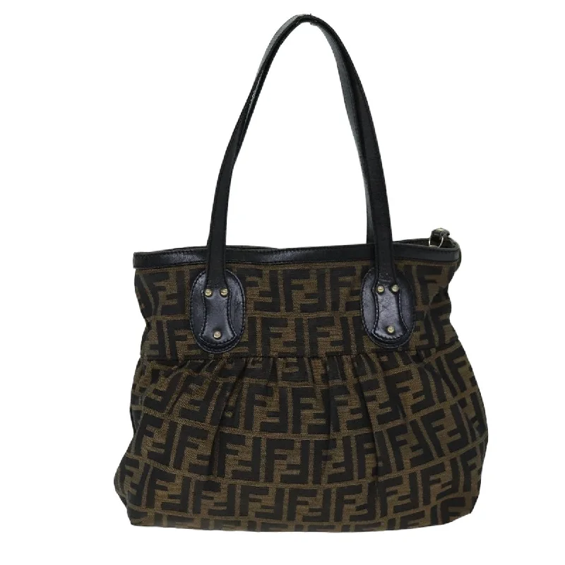 Season Sale FENDI Zucca Canvas Tote Bag Black Brown 76722 Sleek Bags, Perfect Prices Season Sale FENDI Zucca Canvas Tote Bag Black Brown 76722 Sleek Bags, Perfect Prices