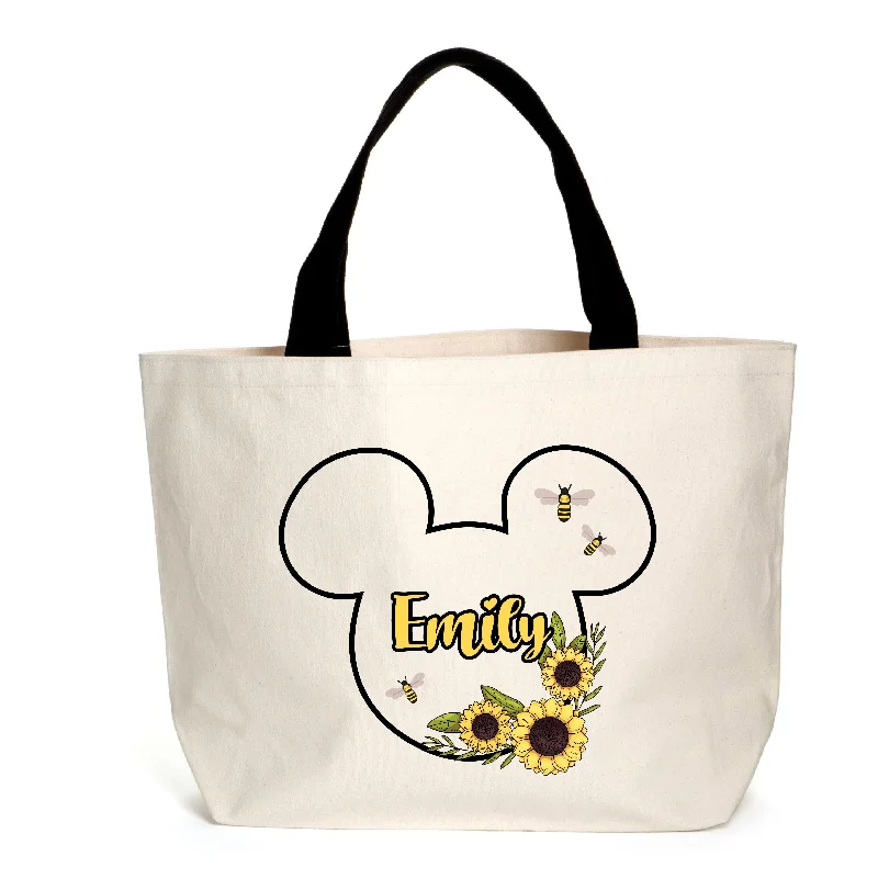 Big Discounts Personalised Sunflower Mickey Tote Statement Bags With Exclusive Savings Big Discounts Personalised Sunflower Mickey Tote Statement Bags With Exclusive Savings