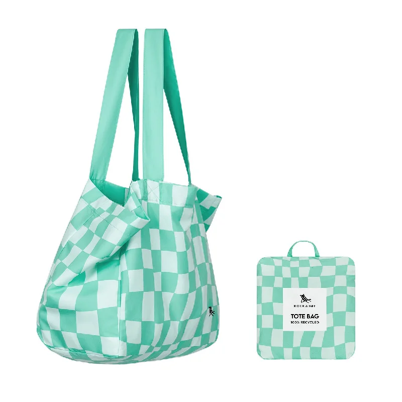 Evening Elegance Dock & Bay Foldaway Tote Bags - Check Mate Elegant Totes At Limited-Time Prices Evening Elegance Dock & Bay Foldaway Tote Bags - Check Mate Elegant Totes At Limited-Time Prices