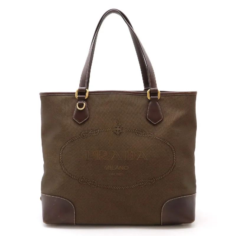 Unleash Your Trend Driven Style Prada Canvas/Leather Logo Jacquard Tote Bag BR3413 Stylish And Functional Bags Now At Reduced Rates Unleash Your Trend Driven Style Prada Canvas/Leather Logo Jacquard Tote Bag BR3413 Stylish And Functional Bags Now At Reduced Rates