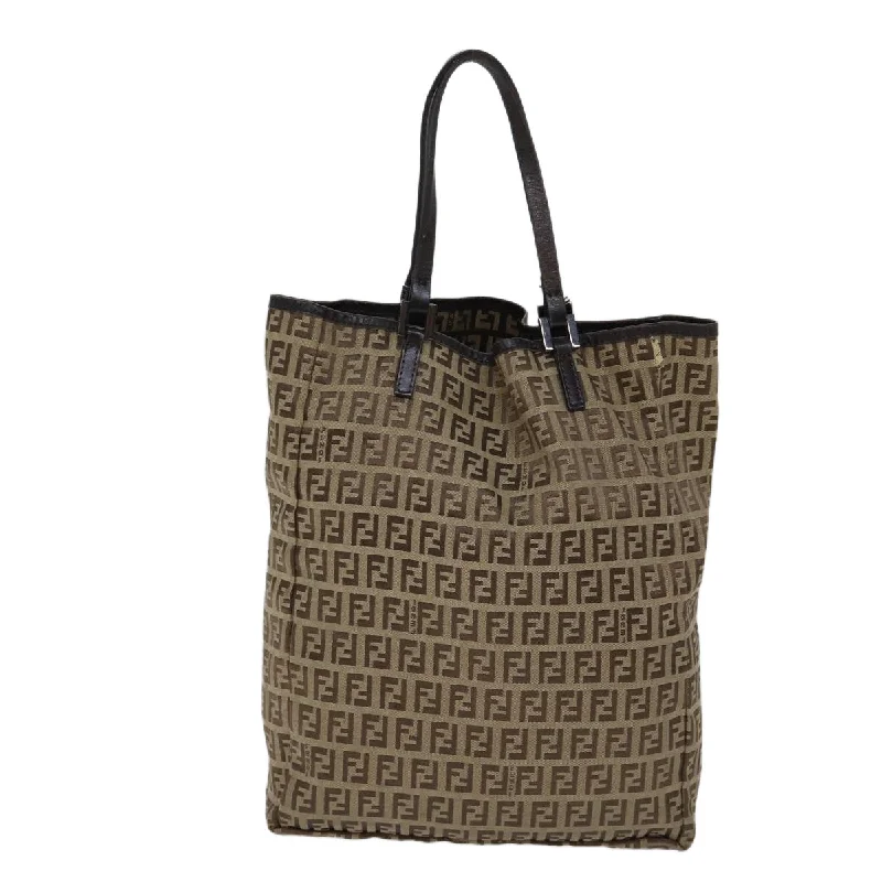 Affordable Bags For Budget Shoppers FENDI Zucchino Canvas Tote Bag Beige 71920 Shoulder Bags, Crossbody Bags, And More On Sale