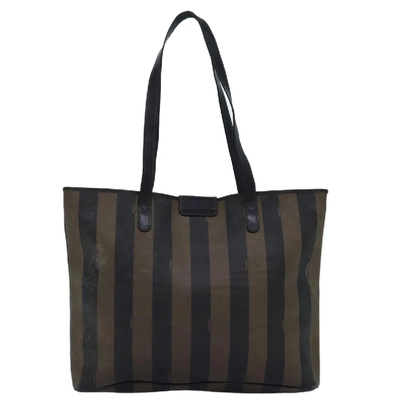 Top Deals FENDI Pecan Canvas Tote Bag Brown Black bs14185 Fashion Bags With Huge Discounts Top Deals FENDI Pecan Canvas Tote Bag Brown Black bs14185 Fashion Bags With Huge Discounts
