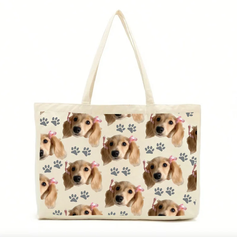 Inspired Bags For Modern Sophistication Personalised Pet Portrait Pattern Tote Sleek And Stylish Handbags At Lower Prices Inspired Bags For Modern Sophistication Personalised Pet Portrait Pattern Tote Sleek And Stylish Handbags At Lower Prices