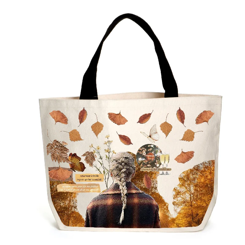 Festive Holiday Gift Bags Autumn Forest Tote Grab Your Favorite Handbags For Less