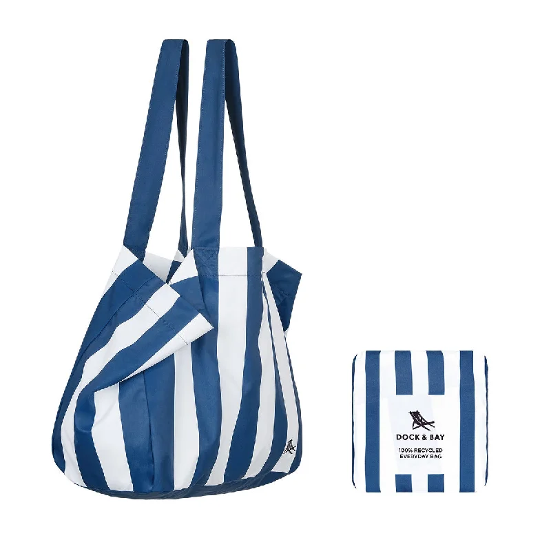 Browse Our Top Products Dock & Bay Foldaway Tote Bags - Whitsunday Blue Trendy Handbags, Limited-Time Sale