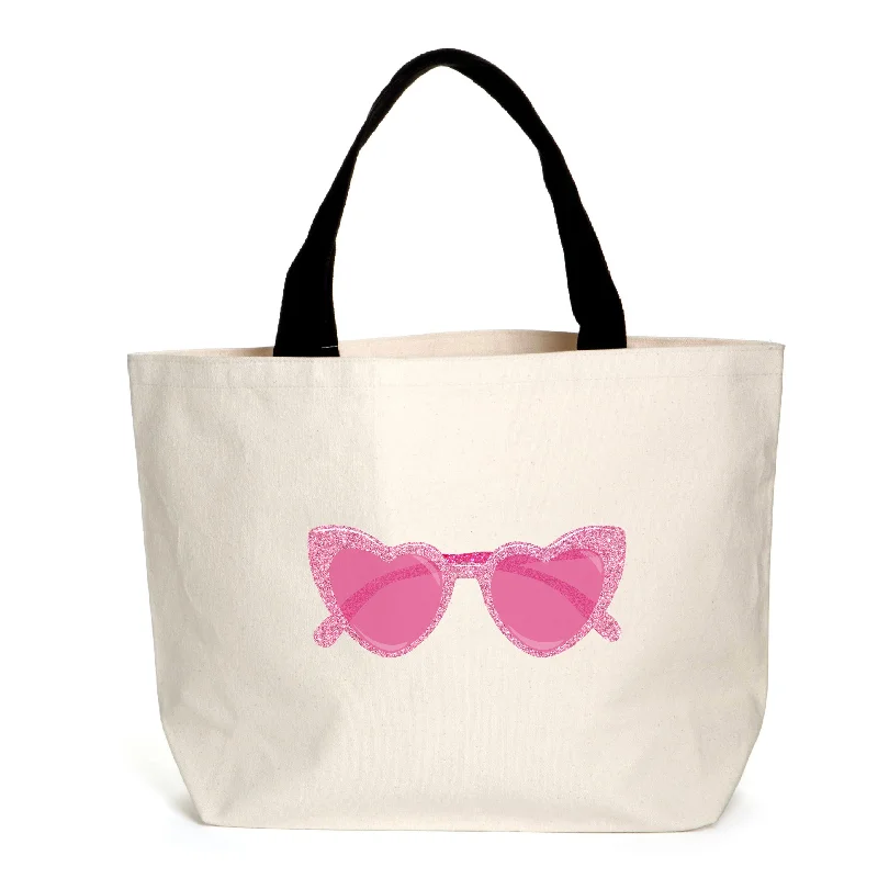 Limited Time Offers Pink Heart Sunglasses Tote Don't Miss Out – Handbag Discounts