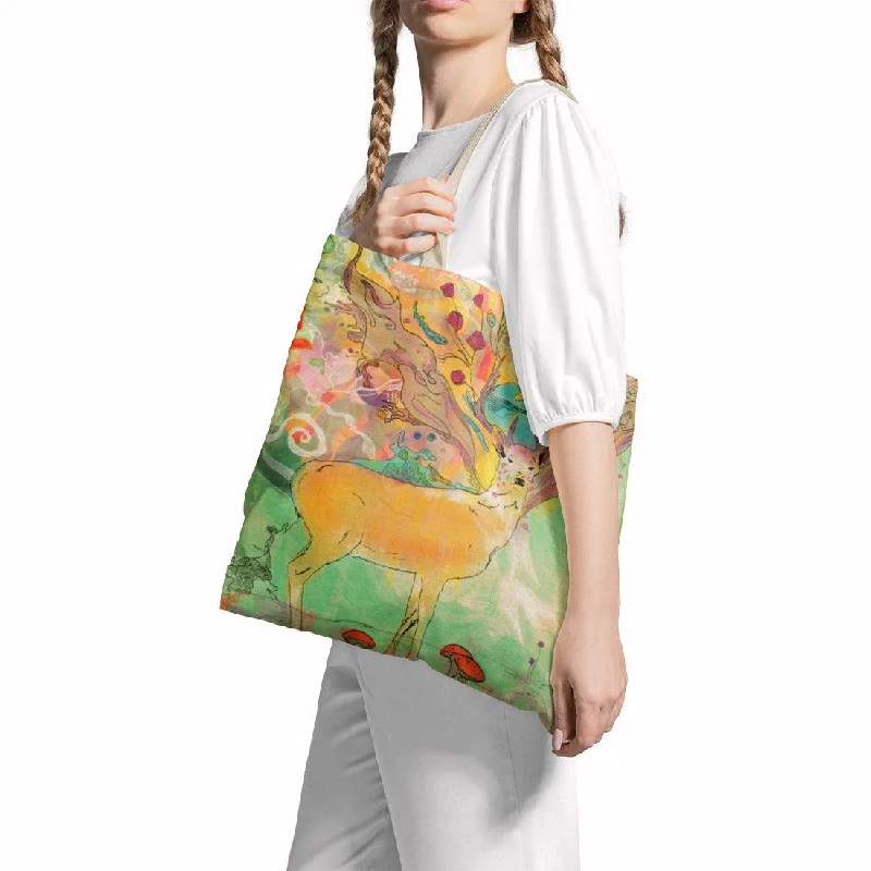 Bold And Flash-Sale Bags Tote Bag Watercolor Deer Stylish Handbags At Unbeatable Discounts Bold And Flash-Sale Bags Tote Bag Watercolor Deer Stylish Handbags At Unbeatable Discounts