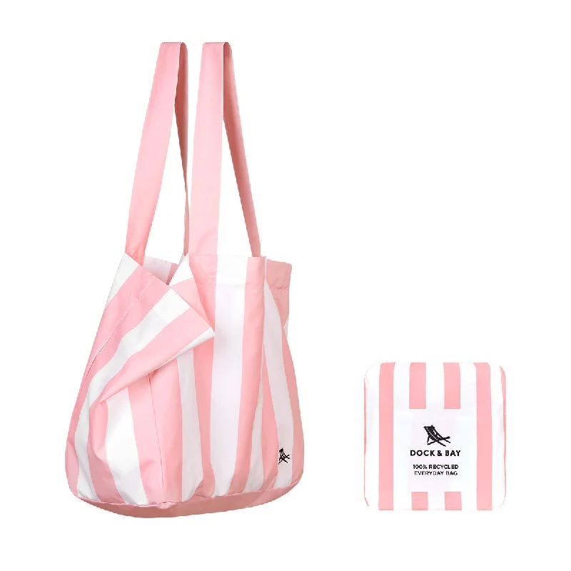 Chic Style, Always In Vogue Dock & Bay Foldaway Tote Bags - Malibu Pink Premium Quality Bags, Budget Prices