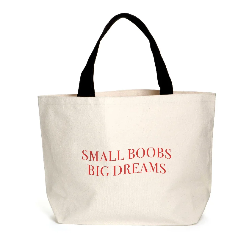Genuine Bags On Clearance Sale Small Boobs Big Dreams Slogan Tote Unmissable Deals On High-Quality Designer Bags Genuine Bags On Clearance Sale Small Boobs Big Dreams Slogan Tote Unmissable Deals On High-Quality Designer Bags