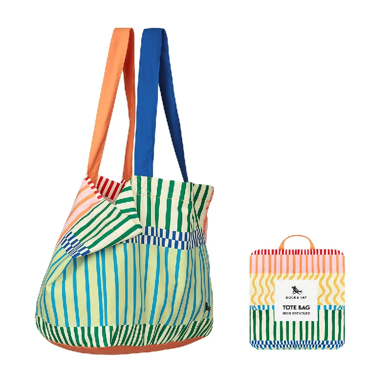 Affordable Handbags Dock & Bay Foldaway Tote Bags - Stripe Up Your Life Elegant Bags, Limited Stock Affordable Handbags Dock & Bay Foldaway Tote Bags - Stripe Up Your Life Elegant Bags, Limited Stock