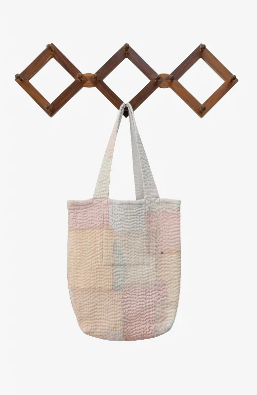 Everyday Bags For Work, School, Or Errands Mosaic Fray Handmade Vintage Kantha Tote Bag -Shallot - Stylish Totes With Special Discounts Everyday Bags For Work, School, Or Errands Mosaic Fray Handmade Vintage Kantha Tote Bag -Shallot - Stylish Totes With Special Discounts