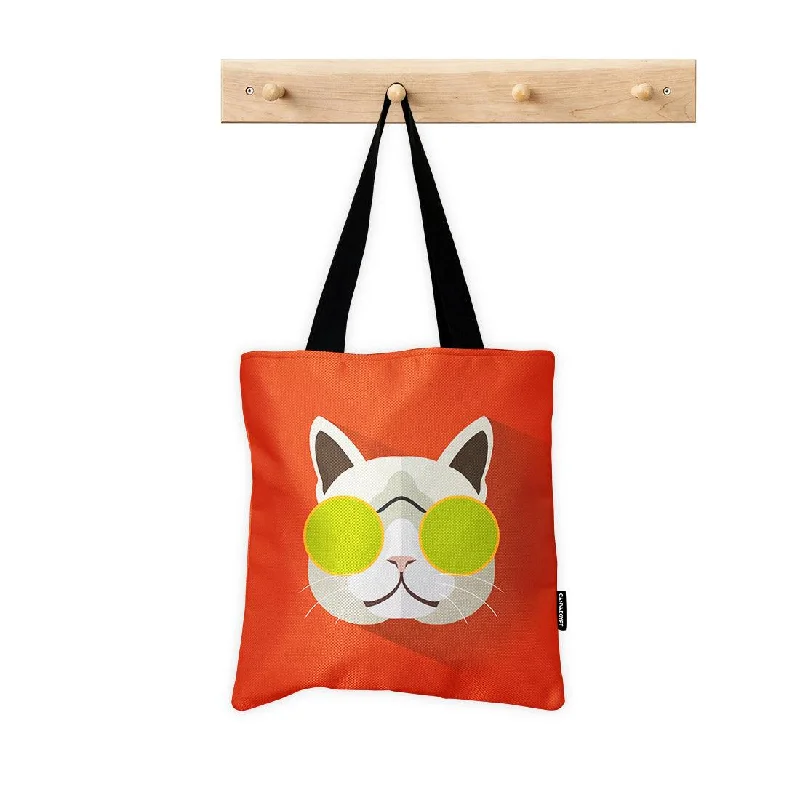 Holiday Attire Sale ToteBag Cool Cat Must-Have Bags With Big Savings
