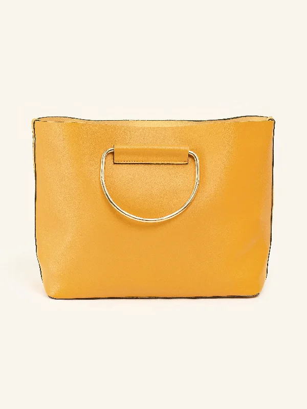 Metallic Handle Handbag Handbag Deals You'll Love