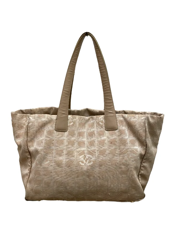 CHANEL/Tote Bag/Monogram/Nylon/BEG Stylish And Durable Handbags At Great Value