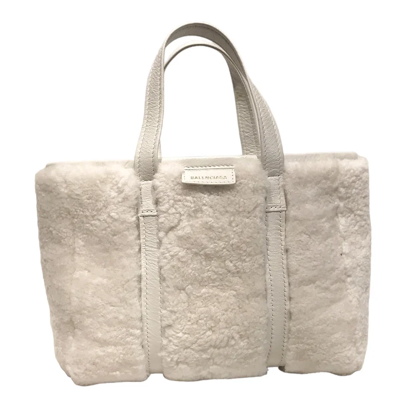 BALENCIAGA/Tote Bag/Sheepskin/WHT/Barbes leather tote bag Handbag Deals For Every Occasion BALENCIAGA/Tote Bag/Sheepskin/WHT/Barbes leather tote bag Handbag Deals For Every Occasion