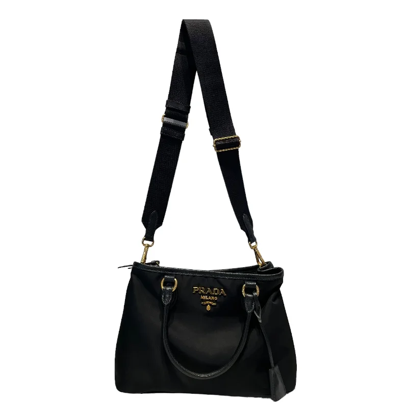 PRADA/Tote Bag/Nylon/BLK/tessuto Trendy Purses, Limited Offer