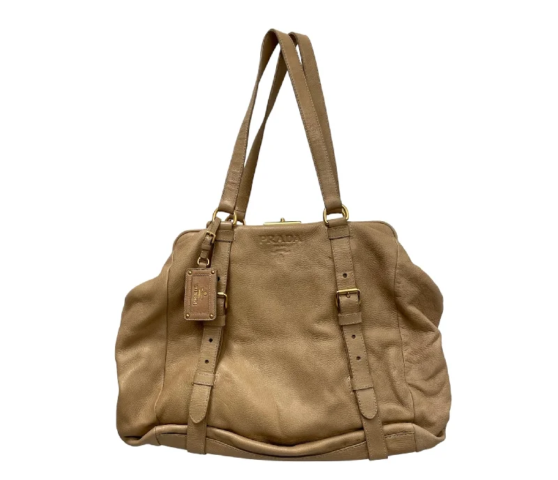 PRADA/Tote Bag/OS/Leather/BEG/Extra Large Tote Trendy Purses With Limited-Time Offers PRADA/Tote Bag/OS/Leather/BEG/Extra Large Tote Trendy Purses With Limited-Time Offers