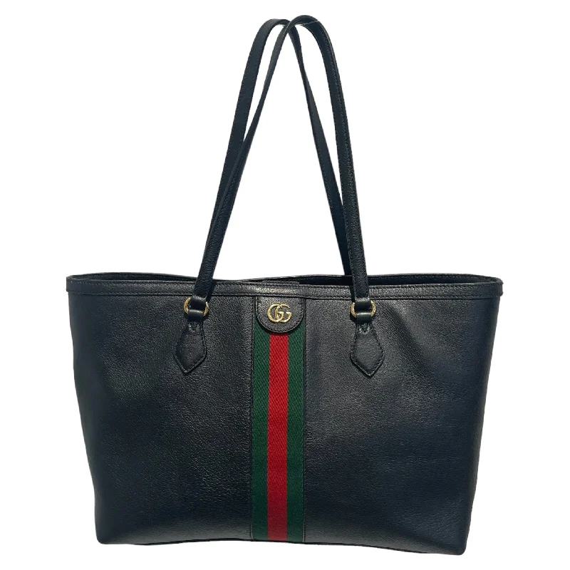 GUCCI/Tote Bag/Stripe/Leather/BLK/Medium Ophidia Tote Fashion Bags, Limited Offer