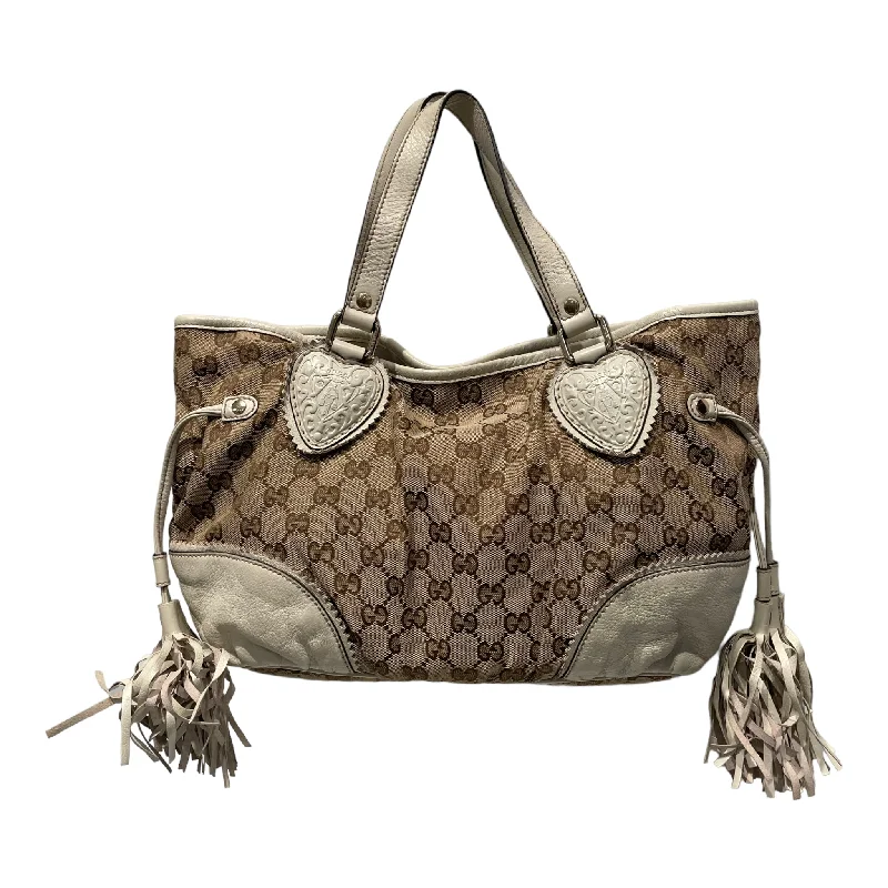 GUCCI/Hand Bag/Monogram/Cotton/BEG/TRIBECA TOTE GG CANVAS SMALL Fashion-Forward Bags, Now On Sale GUCCI/Hand Bag/Monogram/Cotton/BEG/TRIBECA TOTE GG CANVAS SMALL Fashion-Forward Bags, Now On Sale
