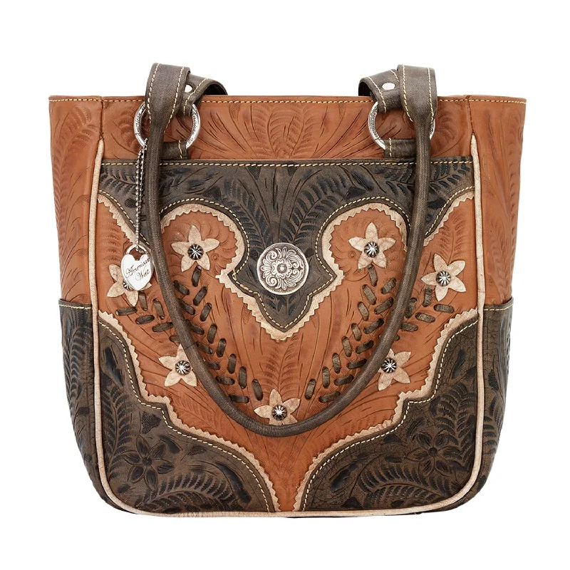 American West Womens Desert Wildflower Natural Tan Leather Shoulder Tote Bag Luxury Totes At The Lowest Prices Of The Season American West Womens Desert Wildflower Natural Tan Leather Shoulder Tote Bag Luxury Totes At The Lowest Prices Of The Season