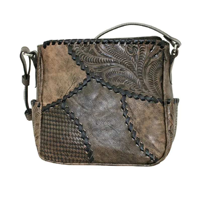 American West Womens Gypsy Patch Distressed Charcoal Brown Leather Crossbody Bag Your Perfect Bag At The Perfect Price American West Womens Gypsy Patch Distressed Charcoal Brown Leather Crossbody Bag Your Perfect Bag At The Perfect Price