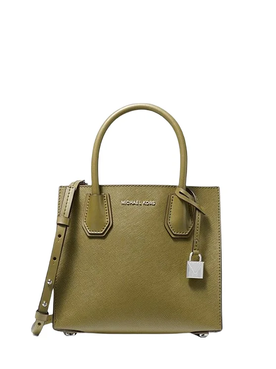 Michael Kors Mercer Medium Saffiano Leather Satchel Crossbody Bag, Purse Limited-Stock Bag Clearance – Grab Your Favorite Now