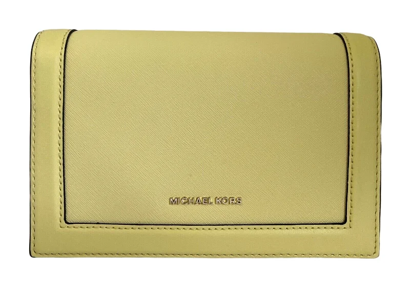 Michael Kors Women's Jet Set Chain Saffiano Leather Flap Crossbody Bag Stylish Totes, Special Discounts