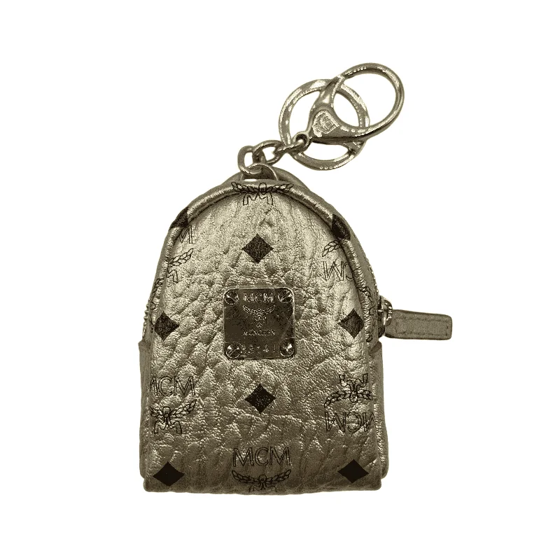 MCM Women's Berlin Gold Visetos Crossbody Mini Bag Charm Key Ring MXZASVI02T1001 Trendy Handbags, Limited-Time Sale