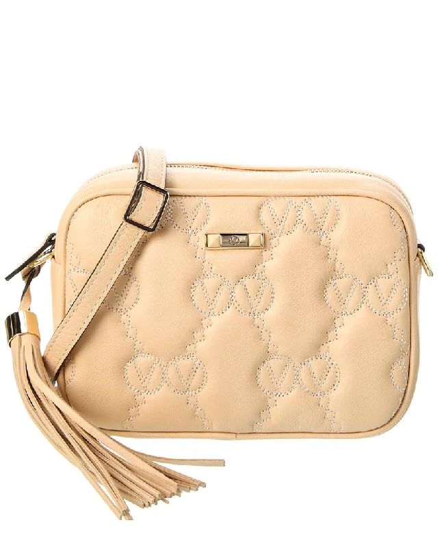 Valentino By Mario Valentino Mia Matelasse Leather Crossbody Timeless Handbags At Reduced Prices