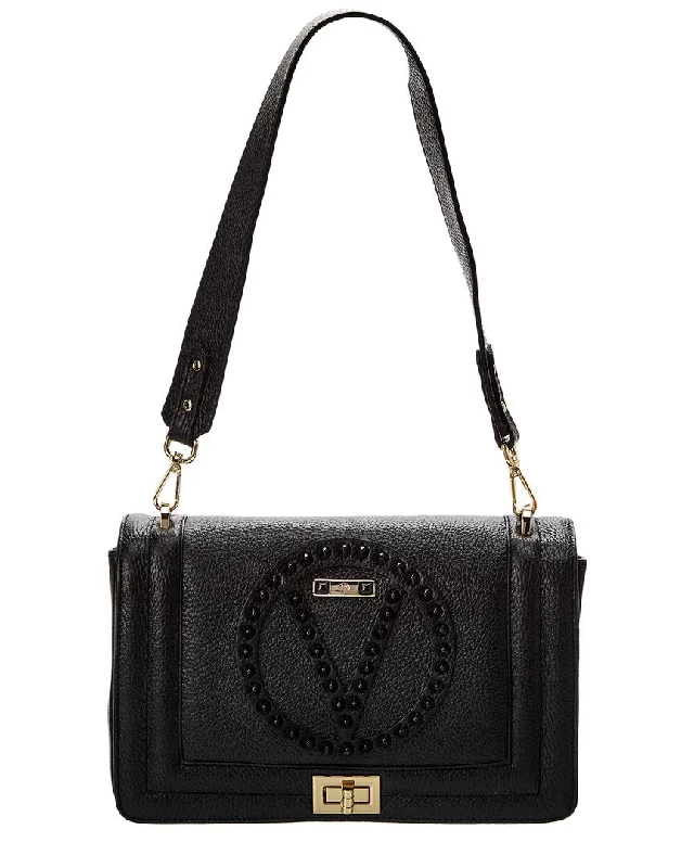 Valentino By Mario Valentino Alice Rock Leather Shoulder Bag Premium Handbags At Unbeatable Markdowns Valentino By Mario Valentino Alice Rock Leather Shoulder Bag Premium Handbags At Unbeatable Markdowns