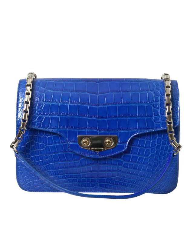 Balenciaga Chic Alligator Skin Chain Shoulder Women's Bag Statement Bags, Shop Today Balenciaga Chic Alligator Skin Chain Shoulder Women's Bag Statement Bags, Shop Today