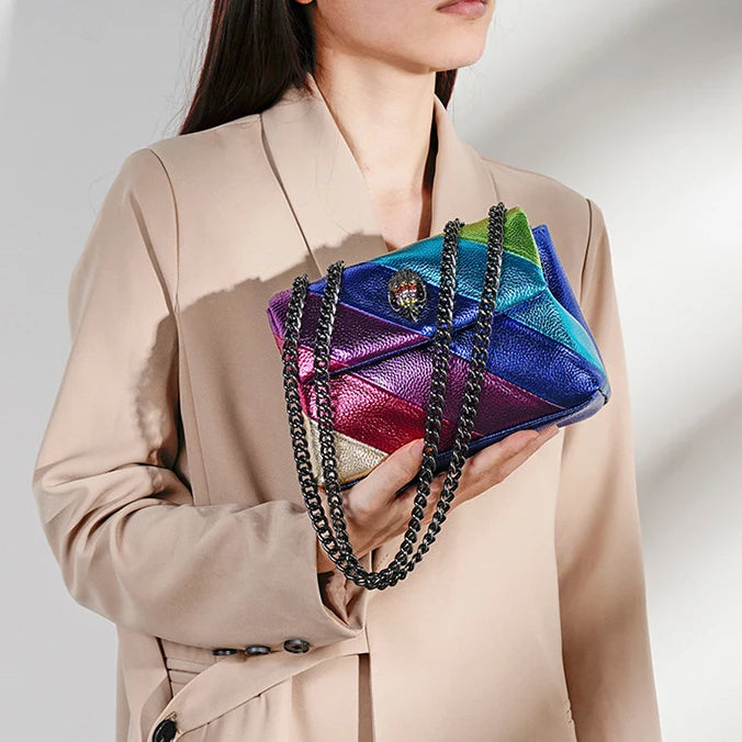 BM9336 New Fashion Embossed Chain Shoulder Bag Ladies Rainbow Crossbody Sling Messenger Cross Body Handbag Leather Bags Elevate Your Style With Our Handbag Sale BM9336 New Fashion Embossed Chain Shoulder Bag Ladies Rainbow Crossbody Sling Messenger Cross Body Handbag Leather Bags Elevate Your Style With Our Handbag Sale