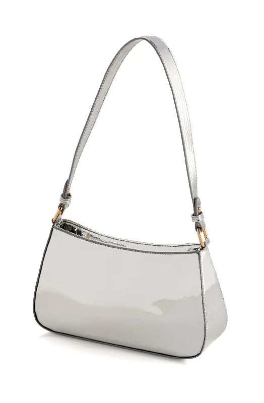 Clara Shoulder Bag - Silver Stylish Bags At Unbeatable Prices