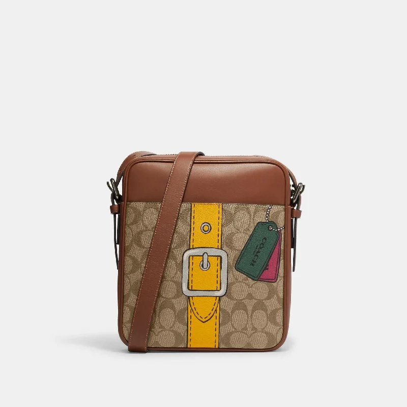 Coach Outlet Hudson Crossbody 21 In Signature Canvas With Trompe L'oeil Print Handbag Deals For Every Occasion