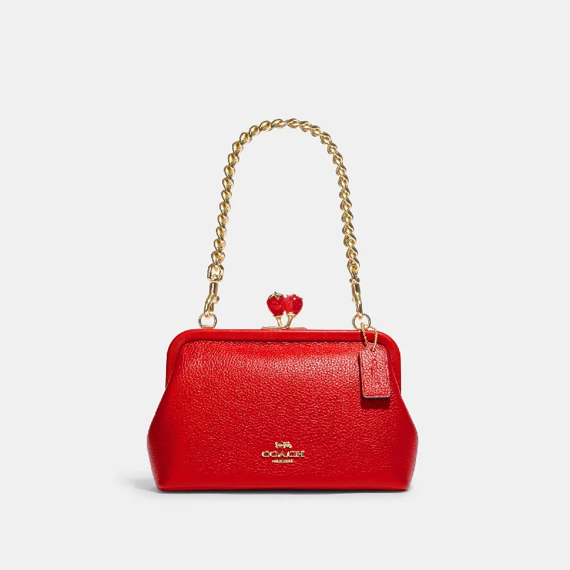 Coach Outlet Nora Kisslock Crossbody With Strawberry Trendy Purses With Limited-Time Offers