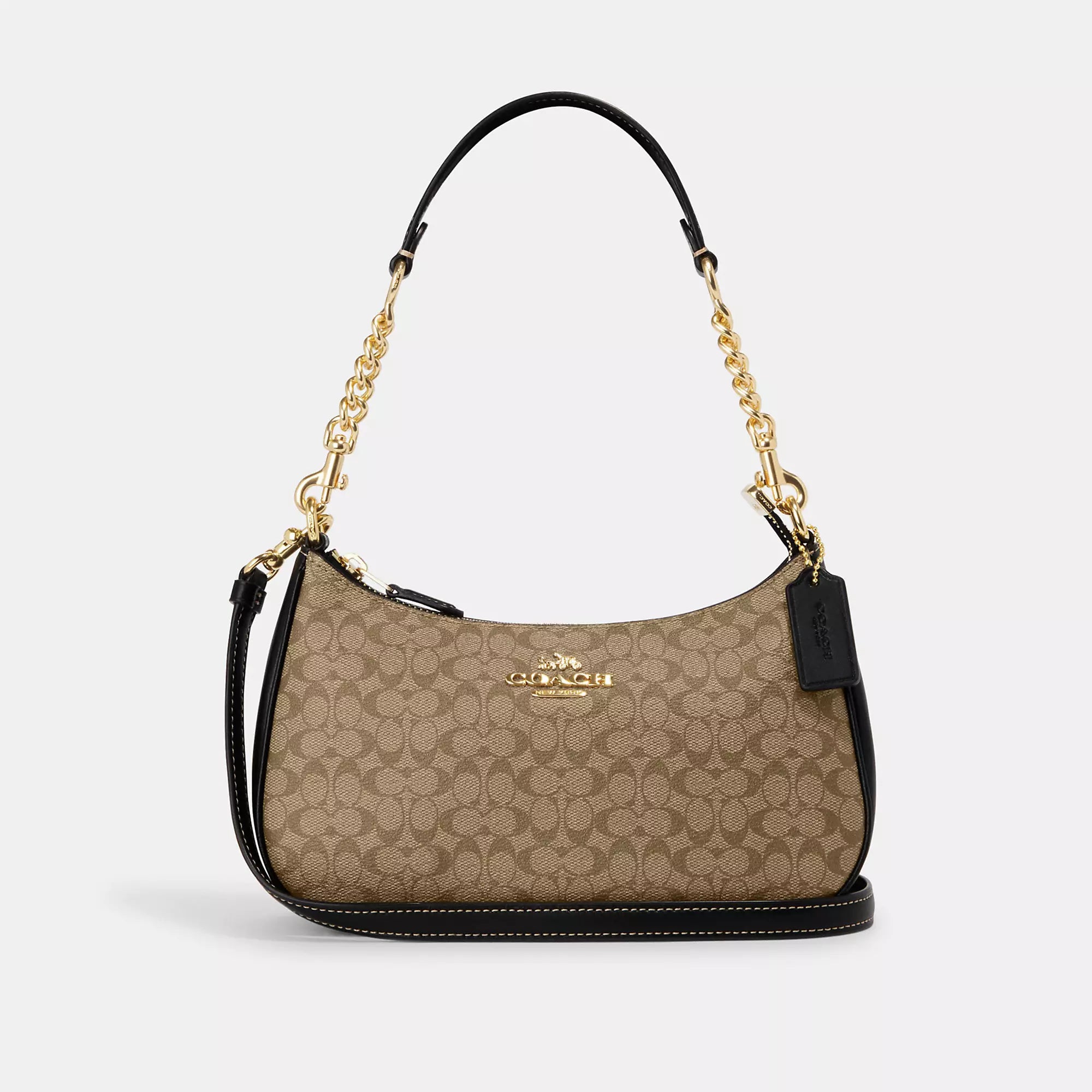 Coach Outlet Teri Shoulder Bag In Signature Canvas Timeless Handbags Now At Special Discounts