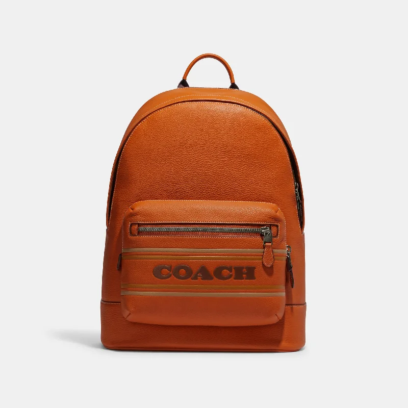 Coach Outlet West Backpack With Coach Stripe Classic Totes, Exclusive Deals