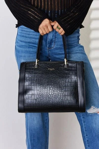 David Jones Texture PU Leather Handbag Unmissable Deals On Everyday Handbags