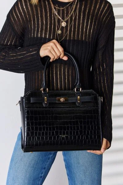 David Jones Texture PU Leather Handbag Luxury Totes At The Lowest Prices Of The Season David Jones Texture PU Leather Handbag Luxury Totes At The Lowest Prices Of The Season