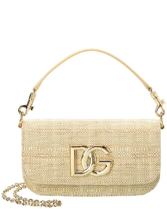Dolce & Gabbana DG Logo Raffia Shoulder Bag Affordable Elegance, Grab Yours