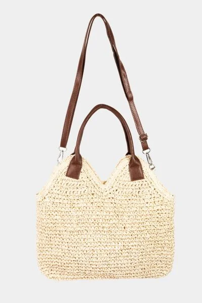 Fame Straw Braided Faux Leather Strap Shoulder Bag Limited-Time Sale On Trendy Handbags – Don't Miss Out Fame Straw Braided Faux Leather Strap Shoulder Bag Limited-Time Sale On Trendy Handbags – Don't Miss Out