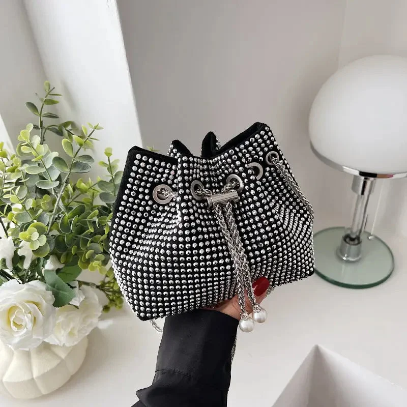 Fashion Rhinestone Bucket Bags Women Handbags Ladies Shoulder Bling Purses and Handbags 2022 Trendy Handbags, Limited-Time Sale Fashion Rhinestone Bucket Bags Women Handbags Ladies Shoulder Bling Purses and Handbags 2022 Trendy Handbags, Limited-Time Sale