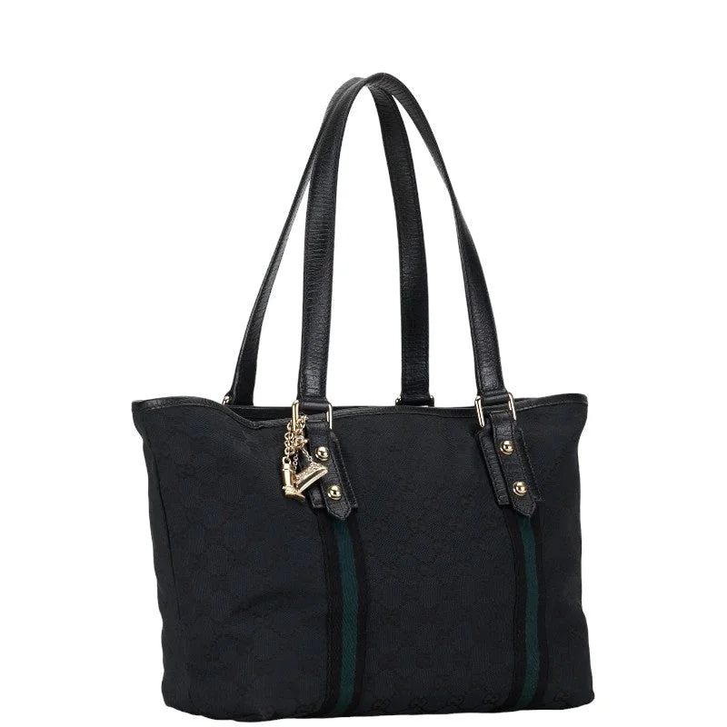 Gucci GG canvas handbag Tote bag 137396 black canvas leather ladies Gucci Iconic Handbags At Budget-Friendly Prices Gucci GG canvas handbag Tote bag 137396 black canvas leather ladies Gucci Iconic Handbags At Budget-Friendly Prices