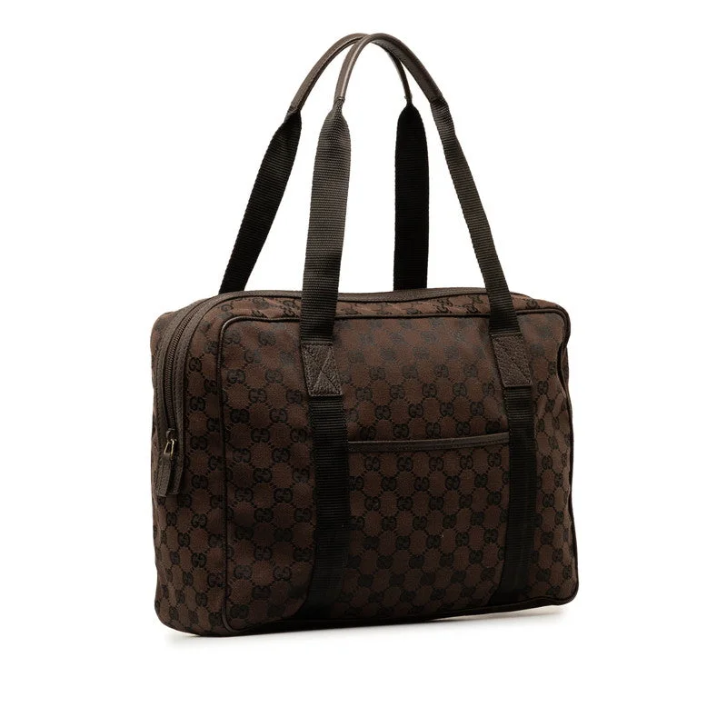 Gucci GG canvas handbag Tote bag 282529 brown canvas leather ladies Gucci Premium Handbags At Unbeatable Markdowns Gucci GG canvas handbag Tote bag 282529 brown canvas leather ladies Gucci Premium Handbags At Unbeatable Markdowns