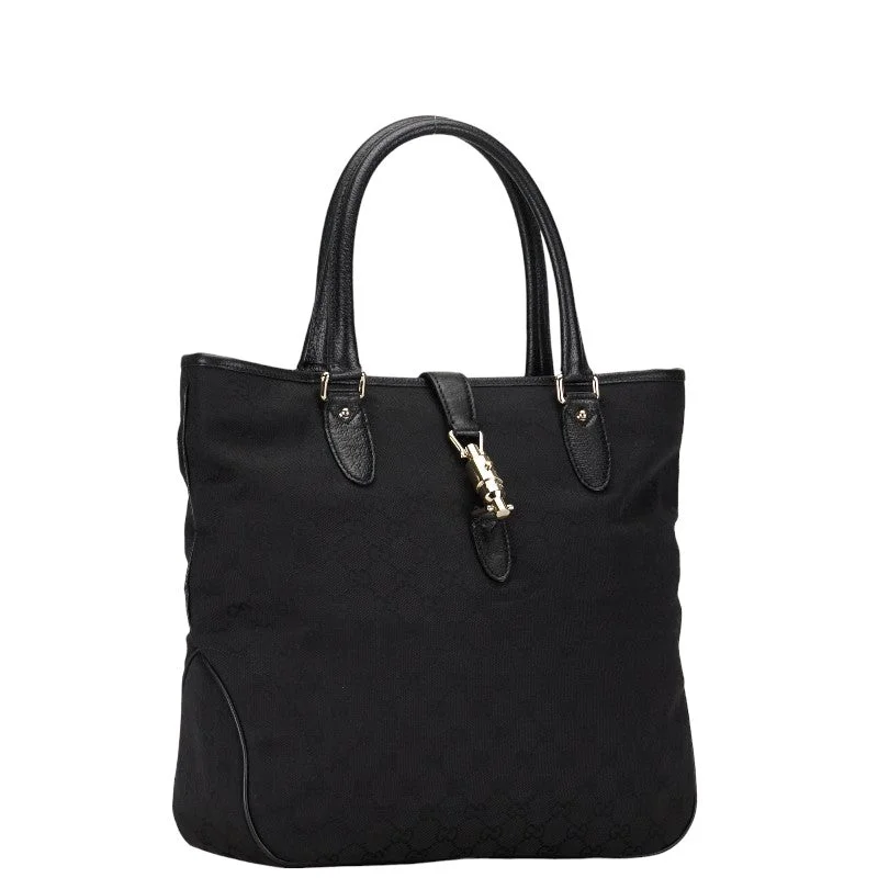 Gucci GG canvas handbag Tote bag 145818 black canvas leather ladies Gucci The Perfect Bag Sale For A Seasonal Refresh Gucci GG canvas handbag Tote bag 145818 black canvas leather ladies Gucci The Perfect Bag Sale For A Seasonal Refresh