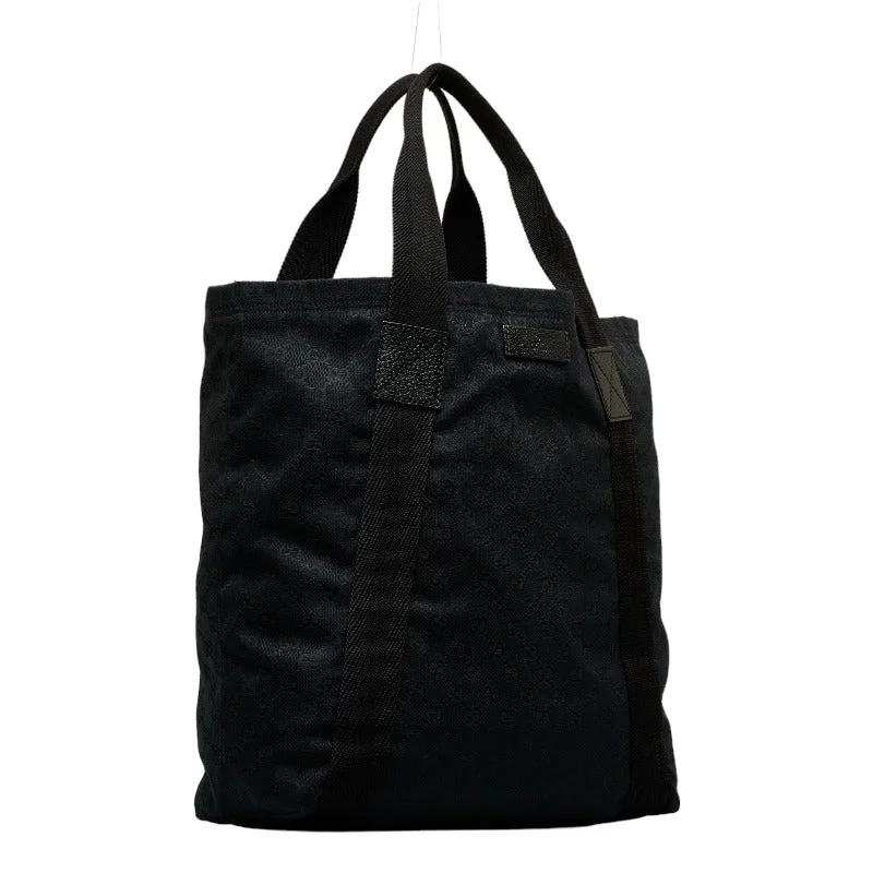 Gucci GG canvas Tote bag 189669 black canvas leather ladies Gucci Premium Bags At Special Prices Gucci GG canvas Tote bag 189669 black canvas leather ladies Gucci Premium Bags At Special Prices