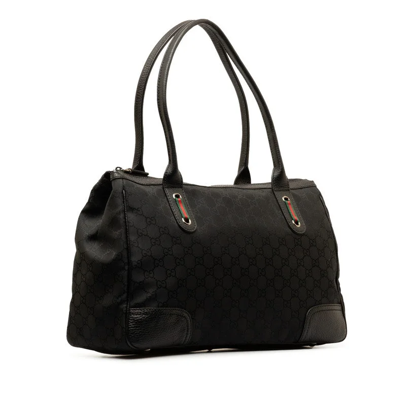 Gucci GG Nylon Sy Line Tote Handbag 293599 Black Nylon Leather Gucci Timeless Bags, Flash Sale Gucci GG Nylon Sy Line Tote Handbag 293599 Black Nylon Leather Gucci Timeless Bags, Flash Sale