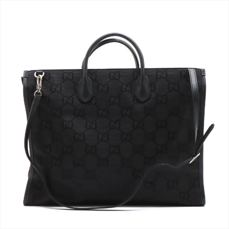 Gucci Off-Grid Nylon x Leather 2WAY Tote Bag Black 630353 Seasonal Sale On Trendy Handbags Gucci Off-Grid Nylon x Leather 2WAY Tote Bag Black 630353 Seasonal Sale On Trendy Handbags