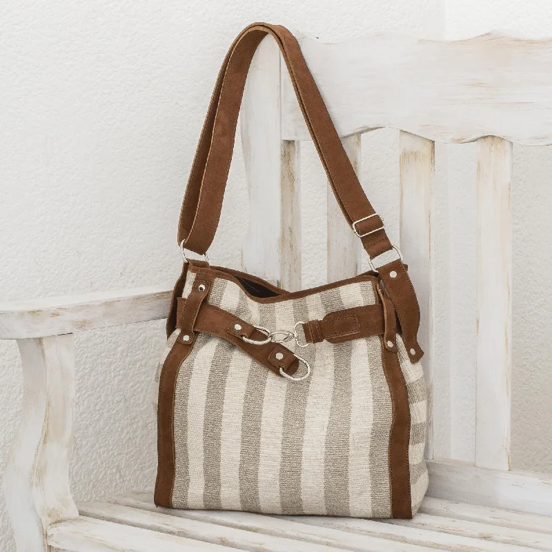 Handcrafted Cotton & Leather Handbag Upgrade Your Look With Our Exclusive Bag Deals